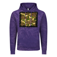 Cloud Purple camouflage and leopard background Vintage Hoodie - BundleAndBundleShop