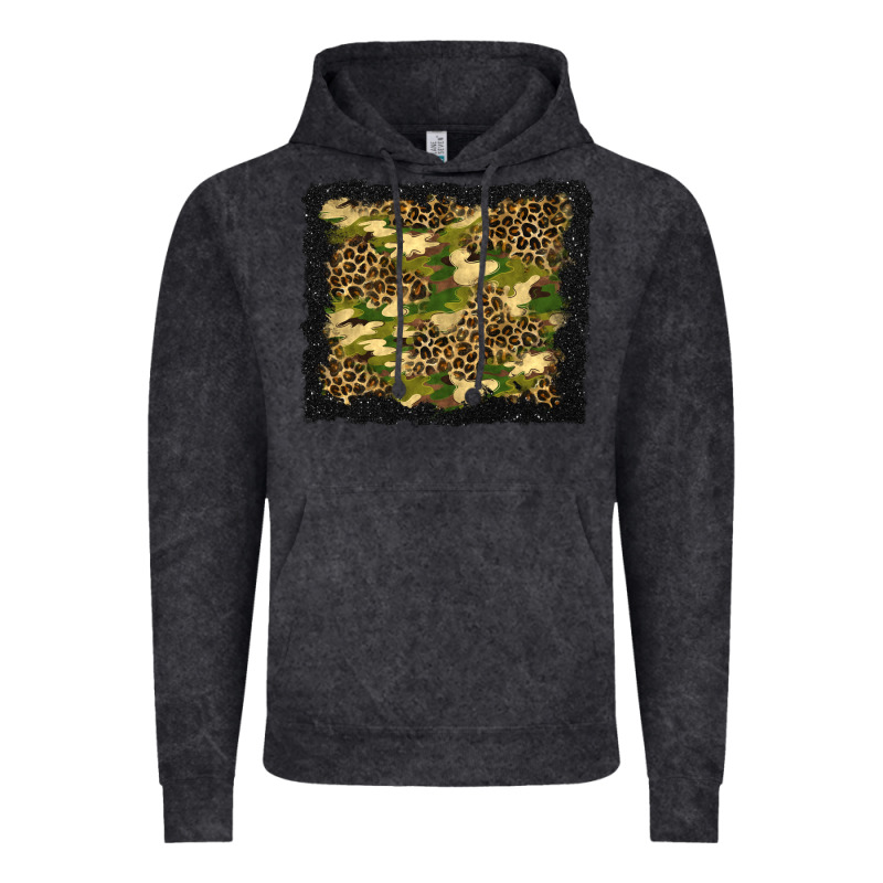 Camouflage And Leopard Background Vintage Hoodie by BundleAndBundleShop | Teevron