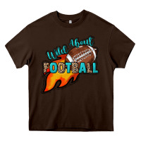 Chocolate Brown Wild about Football Heavy Core Tee - HowdyJamesFarm