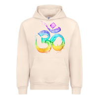 Sandshell womens om symbol   psy trance goa yoga meditation buddhism buddhist v Urban Hoodie - linhVisuals