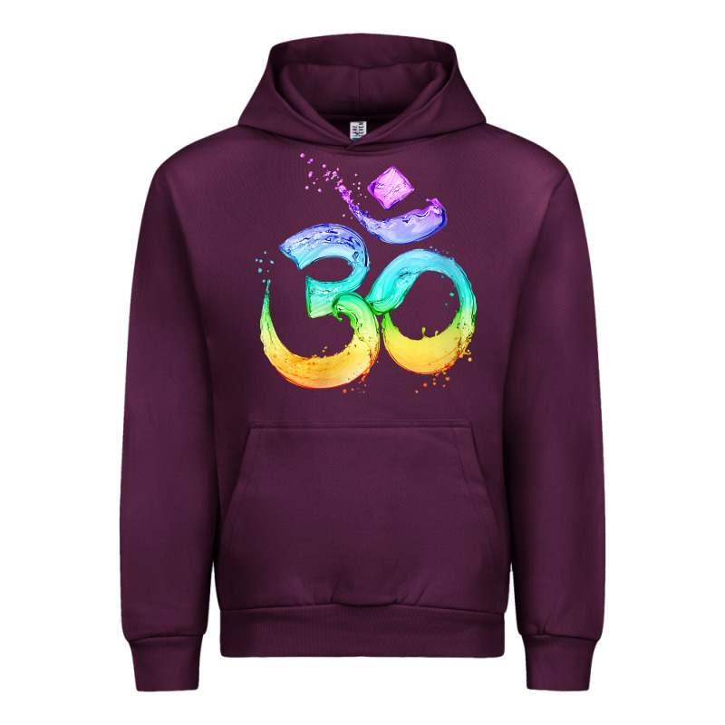 Womens Om Symbol   Psy Trance Goa Yoga Meditation Buddhism Buddhist V Urban Hoodie by linhVisuals | Teevron