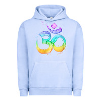 Pigment Grape Ice womens om symbol   psy trance goa yoga meditation buddhism buddhist v Urban Hoodie - linhVisuals