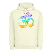 Pigment Pistachio womens om symbol   psy trance goa yoga meditation buddhism buddhist v Urban Hoodie - linhVisuals