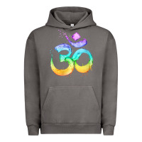 Pigment Tornado womens om symbol   psy trance goa yoga meditation buddhism buddhist v Urban Hoodie - linhVisuals