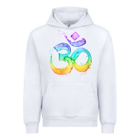 White womens om symbol   psy trance goa yoga meditation buddhism buddhist v Urban Hoodie - linhVisuals