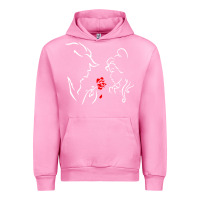 Fuchsia Pink beauty the beast love Urban Hoodie - linhVisuals