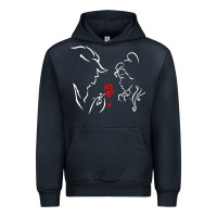 Navy beauty the beast love Urban Hoodie - linhVisuals