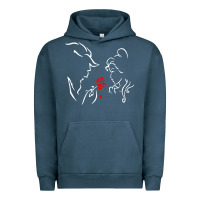 Pigment Midnight Navy beauty the beast love Urban Hoodie - linhVisuals