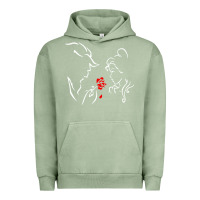 Pigment Oil Green beauty the beast love Urban Hoodie - linhVisuals