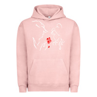 Pigment Salmon beauty the beast love Urban Hoodie - linhVisuals