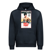 Navy fist of fury by bruce Urban Hoodie - linhVisuals