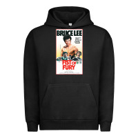 Pigment Black fist of fury by bruce Urban Hoodie - linhVisuals