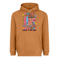 Money Can't Buy Happiness But It Can Buy Books Whi Heavyweight Hoodie | Teevron