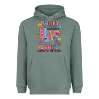 Sage money can't buy happiness but it can buy books whi Heavyweight Hoodie - JahusDesignShop