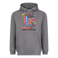 Storm money can't buy happiness but it can buy books whi Heavyweight Hoodie - JahusDesignShop