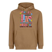 Toasted Coconut money can't buy happiness but it can buy books whi Heavyweight Hoodie - JahusDesignShop