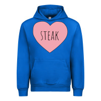 Cobalt i heart steak Urban Hoodie - linhVisuals