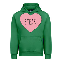 Emerald i heart steak Urban Hoodie - linhVisuals