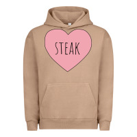 Pigment Burro i heart steak Urban Hoodie - linhVisuals