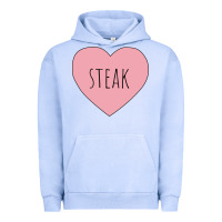 Pigment Grape Ice i heart steak Urban Hoodie - linhVisuals
