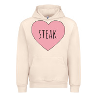 Sandshell i heart steak Urban Hoodie - linhVisuals