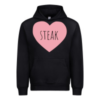 Black i heart steak Urban Hoodie - linhVisuals
