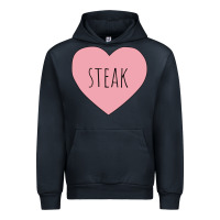 Navy i heart steak Urban Hoodie - linhVisuals