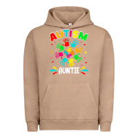Pigment Burro autistic auntie puzzle support family autism awareness sweatshirt Urban Hoodie - linhVisuals