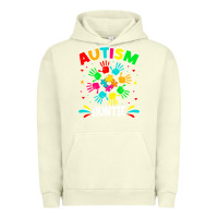 Pigment Pistachio autistic auntie puzzle support family autism awareness sweatshirt Urban Hoodie - linhVisuals