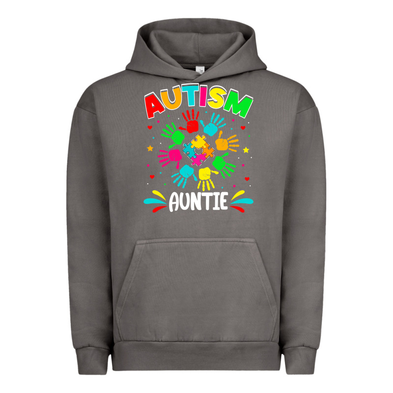 Autistic Auntie Puzzle Support Family Autism Awareness Sweatshirt Urban Hoodie by linhVisuals | Teevron