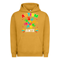Pigment Peanut Butter autistic auntie puzzle support family autism awareness sweatshirt Urban Hoodie - linhVisuals