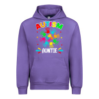 Tulip autistic auntie puzzle support family autism awareness sweatshirt Urban Hoodie - linhVisuals