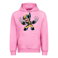 Fuchsia Pink wolverine Urban Hoodie - linhVisuals