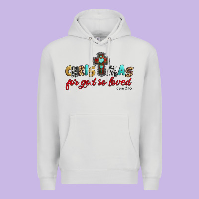 Christmas For God So Loved John 3 16 Premium Hoodie Designed By Jasminsmagicworld