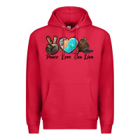 Cardinal Peace Love Sea Lion Premium Hoodie - LillyAllenDesigns