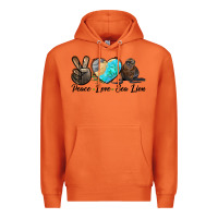 Carrot Peace Love Sea Lion Premium Hoodie - LillyAllenDesigns