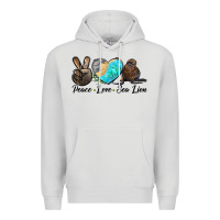 Dove Grey Peace Love Sea Lion Premium Hoodie - LillyAllenDesigns