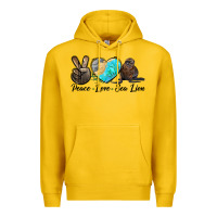 Lemon Peace Love Sea Lion Premium Hoodie - LillyAllenDesigns