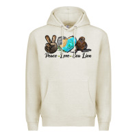 Oatmeal Heather Peace Love Sea Lion Premium Hoodie - LillyAllenDesigns