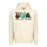 Sandshell Peace Love Sea Lion Premium Hoodie - LillyAllenDesigns