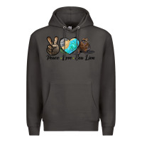 Smoke Peace Love Sea Lion Premium Hoodie - LillyAllenDesigns