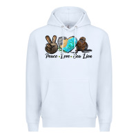 White Peace Love Sea Lion Premium Hoodie - LillyAllenDesigns
