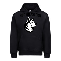 Black northeastern huskies Urban Hoodie - linhVisuals