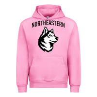 Fuchsia Pink northeastern huskies Urban Hoodie - linhVisuals
