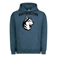 Pigment Midnight Navy northeastern huskies Urban Hoodie - linhVisuals
