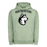 Pigment Oil Green northeastern huskies Urban Hoodie - linhVisuals