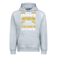 Heather Grey farmer Urban Hoodie - linhVisuals