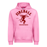Fuchsia Pink vintag fireball   whisky Urban Hoodie - linhVisuals