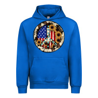 Cobalt Peace sign Urban Hoodie - JahusDesignShop