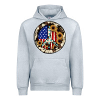 Heather Grey Peace sign Urban Hoodie - JahusDesignShop
